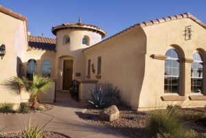 Windows on desert home